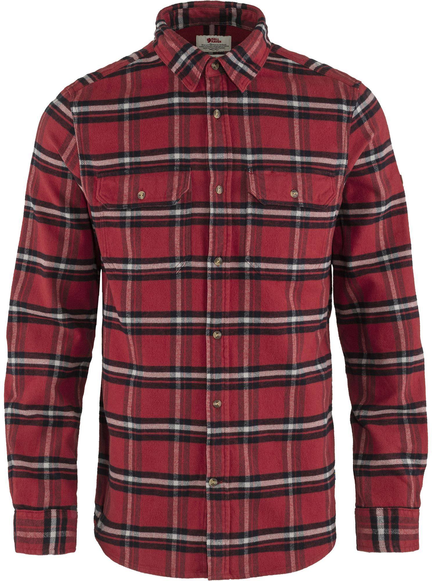 Övik Heavy Flannel Shirt Oak / Red Oak L