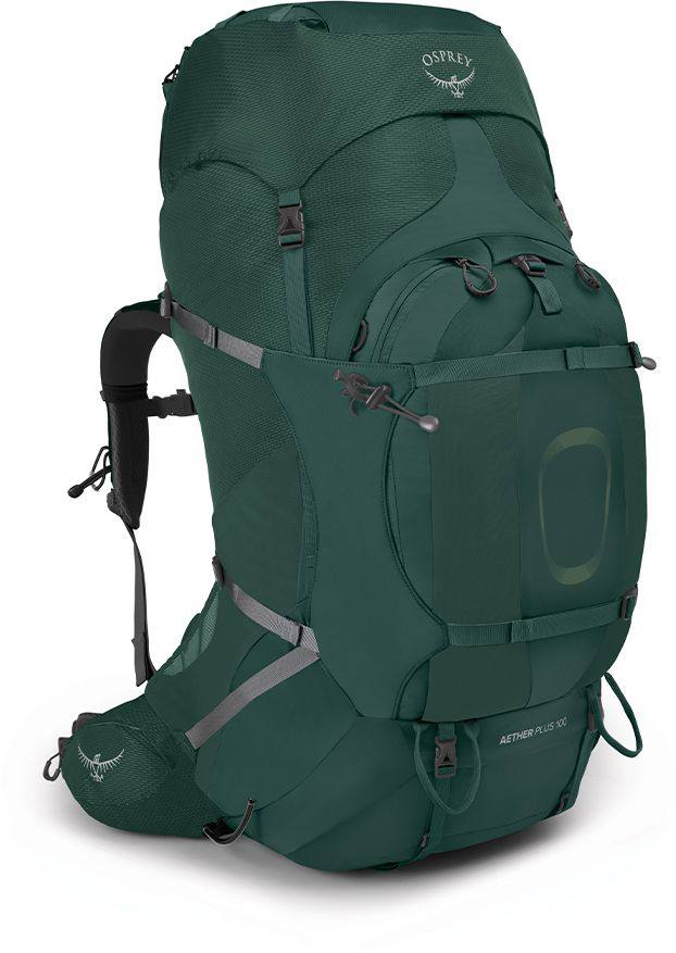 Osprey Aether Plus 100 Vihreä S/M