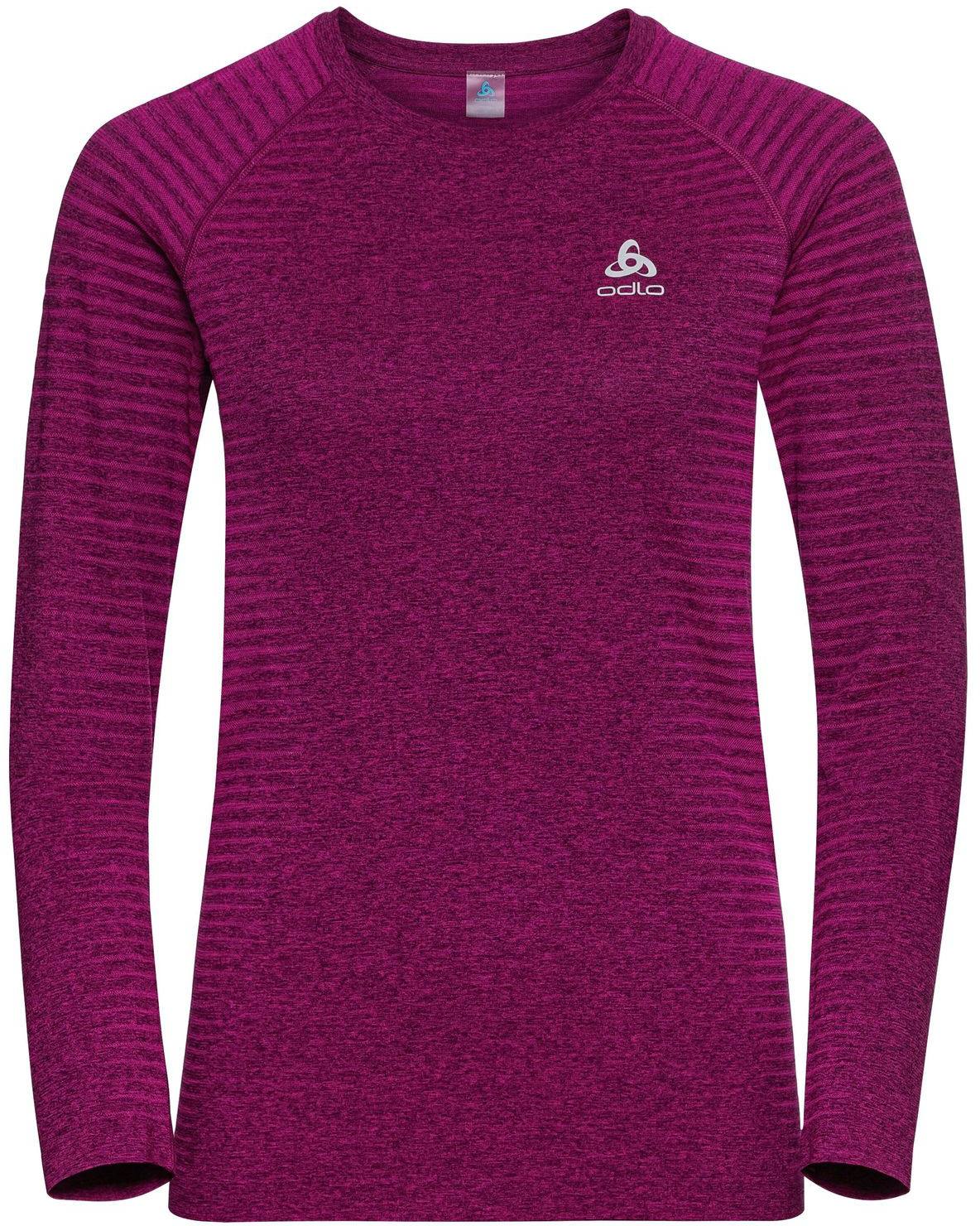 Women’s ESSENTIAL SEAMLESS Long-Sleeve Running T-Shirt Fuchsia XL