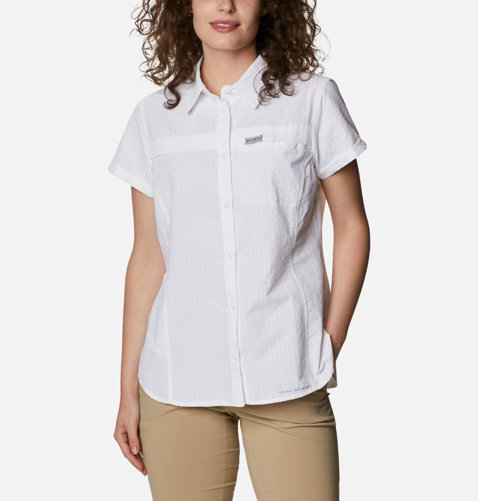 Women’s Silver Ridge Novelty Short Sleeve Shirt White L